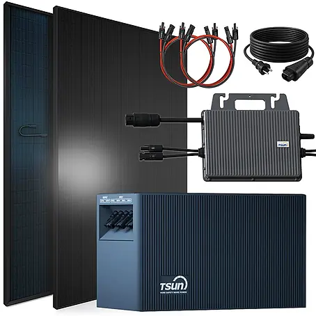 Sunniva  Balkonkraftwerk-Set 920 / 800 Watt mit TSUN DCU2000Lite 2,01 kWh Speicher