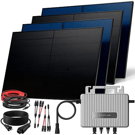 Sunniva  Balkonkraftwerk-Set 2000 / 800 Watt mit ECOFLOW Wechselrichter
