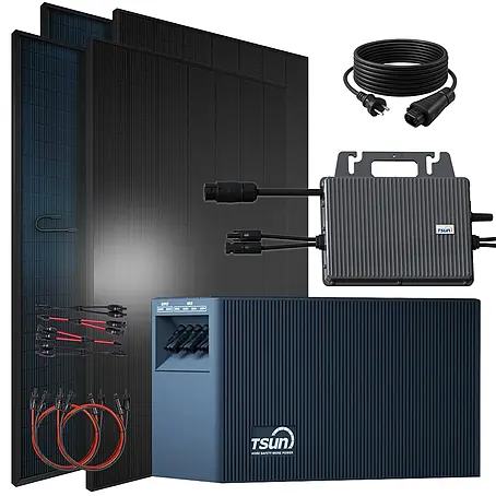 Sunniva  Balkonkraftwerk-Set 1840 / 800 Watt mit TSUN DCU2000Lite 2,01 kWh Speicher