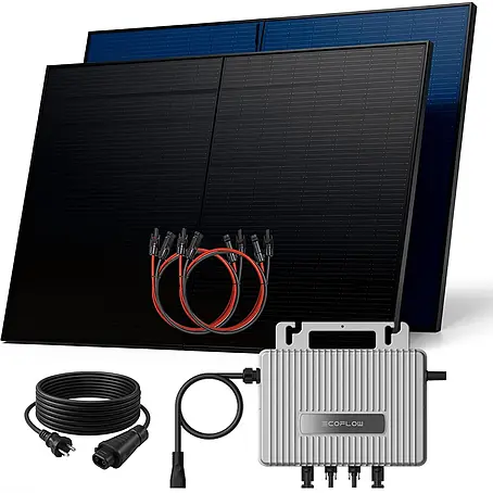 Sunniva  Balkonkraftwerk-Set 1000 / 800 Watt mit ECOFLOW Wechselrichter