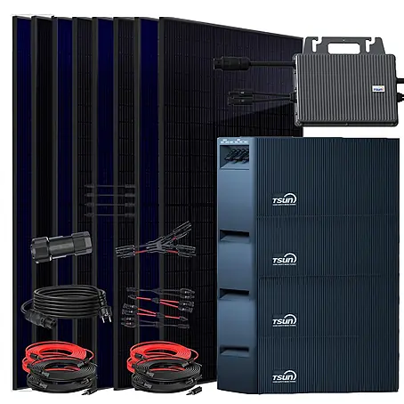 Sunniva  Balkonkraftwerk-Set 4000 / 800 Watt mit TSUN DCU2000Lite 8,04 kWh Speicher