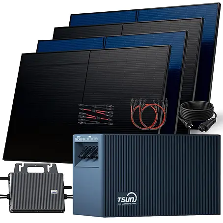 Sunniva  Balkonkraftwerk-Set 2000 / 800 Watt mit TSUN DCU2000Lite 2,01 kWh Speicher