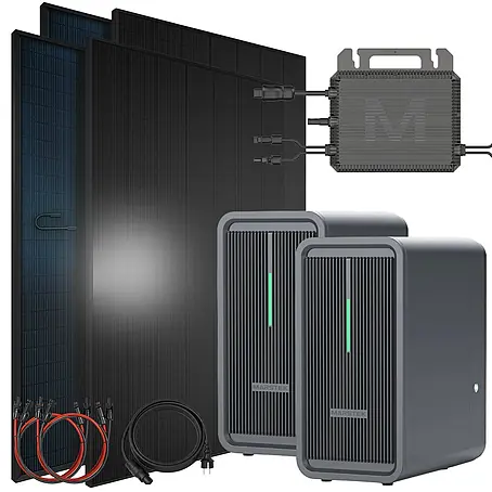 Sunniva  Balkonkraftwerk-Set 1840 / 800 Watt mit Marstek 4.48 kWh Speicher