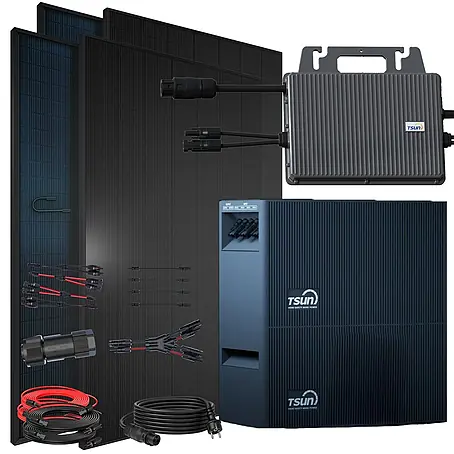Sunniva  Balkonkraftwerk-Set 1840 / 800 Watt mit TSUN DCU2000Lite 4,02 kWh Speicher