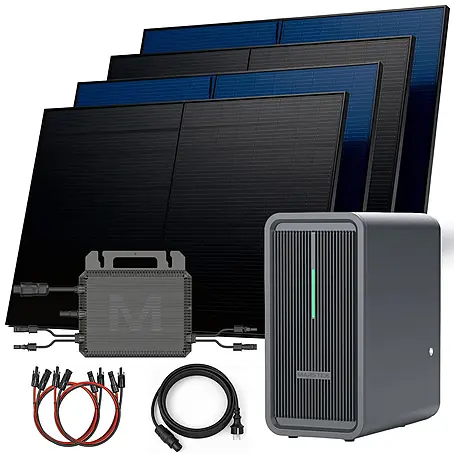 Sunniva  Balkonkraftwerk-Set 2000 / 800 Watt mit Marstek 2.24 kWh Speicher