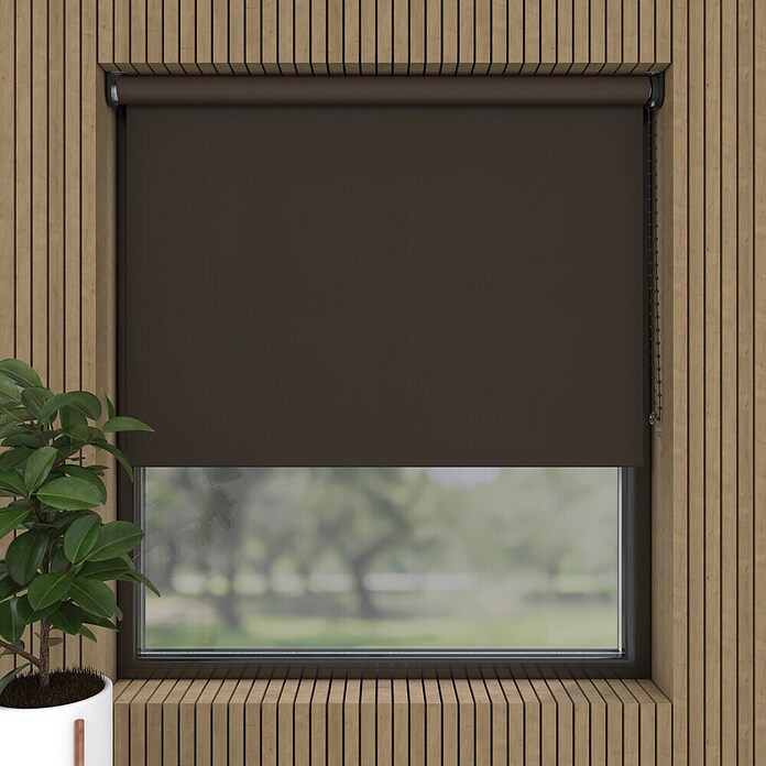 Verduisterend rolgordijn (b x h: 220 x 190 cm, Truffel, 100 % Polyester) | BAUHAUS