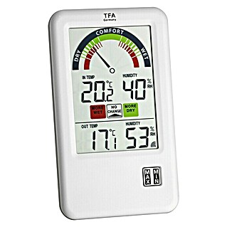 TFA Dostmann Funk-Thermo-Hygrometer Bel Air (Digital, Reichweite Sensor: 100 m)