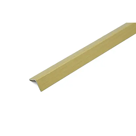 Dalsys  Abschlussleiste 100cm Treppenprofil selbstklebend, Kantenschutz Alu Furnier Ahorn