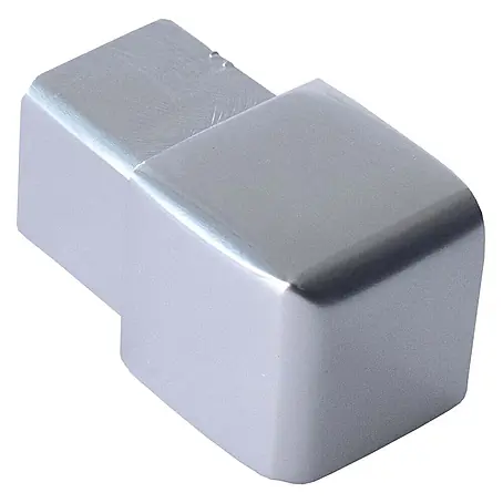 Dalsys  Quadroprofil 10mm Endstück Quadratprofil Alu Chrom glänzend