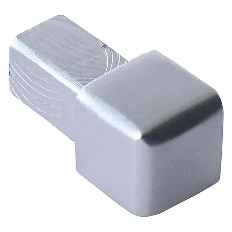 Dalsys  Quadroprofil 8mm Endstück Quadratprofil Alu Chrom glänzend, eloxiert