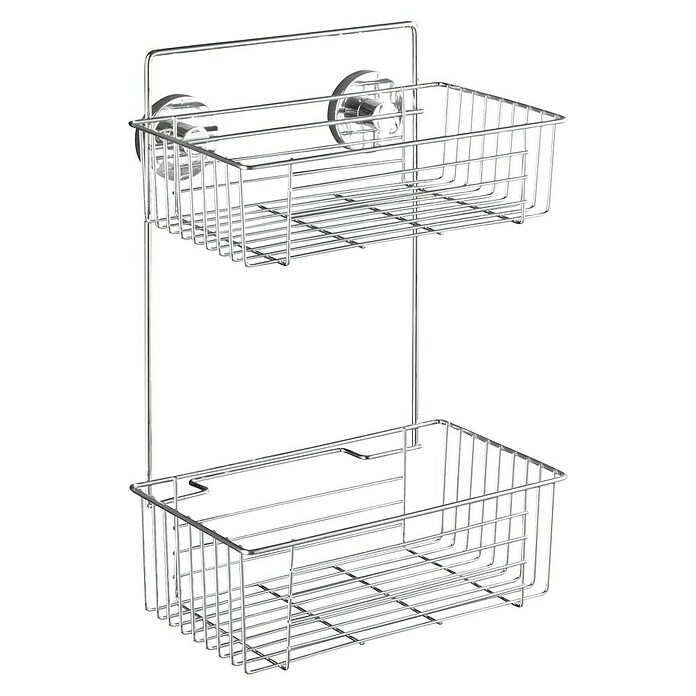 Wenko Kopalnični stenski regal  (Dvonadstropno, Jeklo) | 3711 - Ausstattungsserien Metall QM | DADD - Accessoires | DAD - Badausstattung | DA - Badausstattung/Bäderwelt | D - Sanitär | BAUHAUS