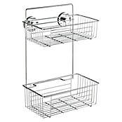Wenko Kopalnični stenski regal  (Dvonadstropno, Jeklo) | 3711 - Ausstattungsserien Metall QM | DADD - Accessoires | DAD - Badausstattung | DA - Badausstattung/Bäderwelt | D - Sanitär | BAUHAUS