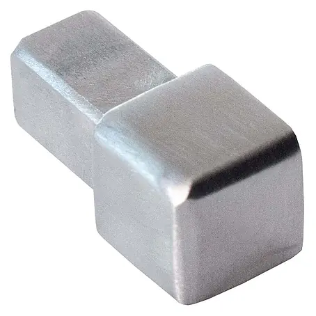 Dalsys  Quadroprofil 8mm Endstück Quadratprofil Edelstahl Gebürstet