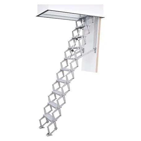 Roto  Bodentreppe Scherentreppe Exklusiv 250cm max. Lichte Raumhöhe 130x70cm Rohbaumaß