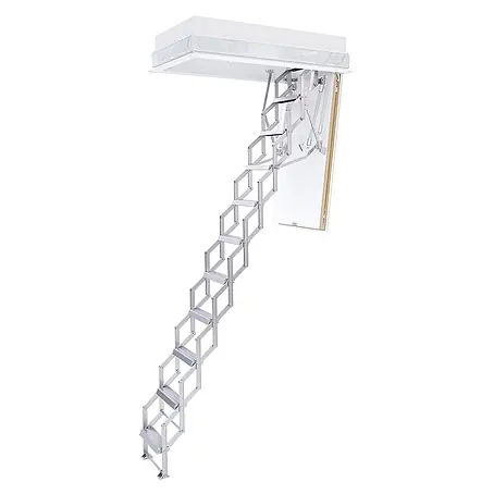 Roto  Bodentreppe Scherentreppe Ecco bis 275cm Raumhöhe 110x60cm Rohbaumaß