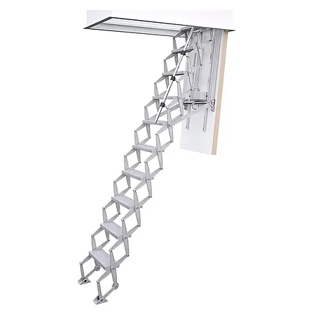 Roto  Bodentreppe Scherentreppe Elektro bis 279cm Raumhöhe 130x70cm Rohbaumaß