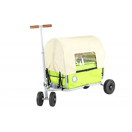 Beachtrekker  Bollerwagen faltbarer Bollerwagen Life mit integrierter Feststellbremse und Sonnenverde