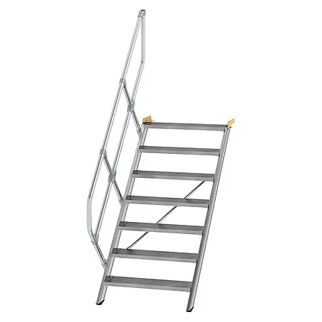 Munk  Außentreppe Treppe 45° inkl. einen Handlauf, 800mm Stufenbreite, 7 Stufen