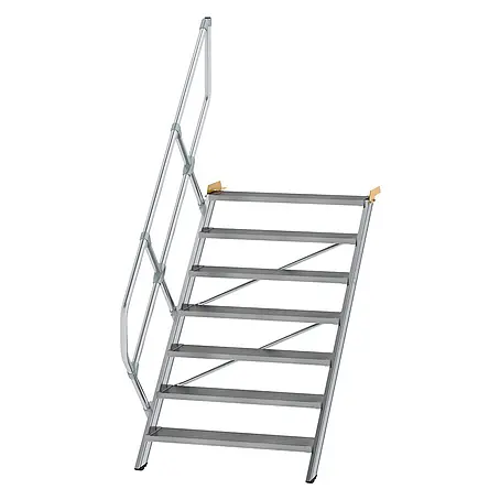 Munk  Außentreppe Treppe 45° inkl. einen Handlauf, 1000mm Stufenbreite, 7 Stufen