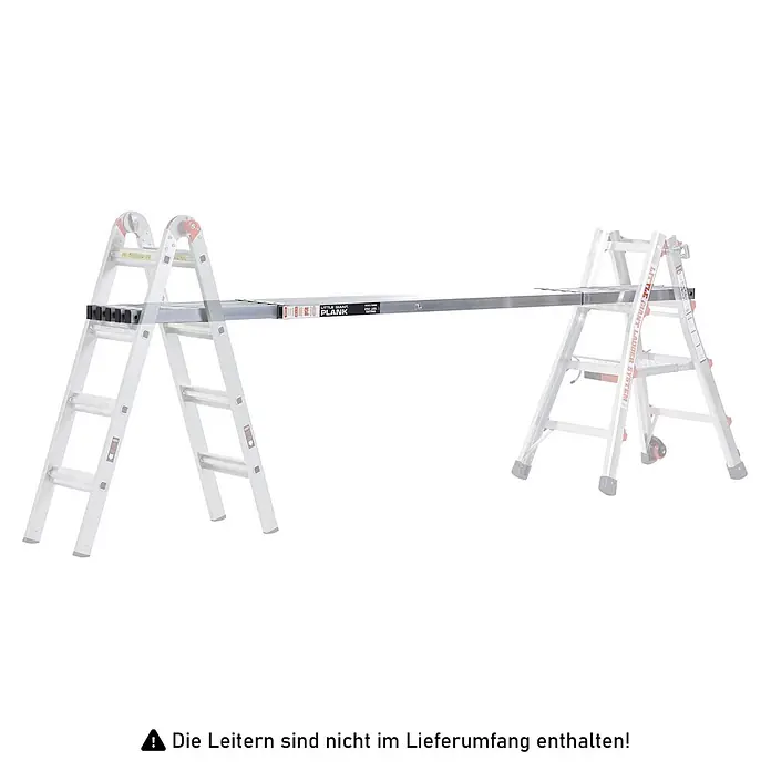Altrex Arbeitsplattform Teleskop-Plattform Little Giant 4,87m -  - Silberne Aluminium-Gerüstbohle für Leitern.