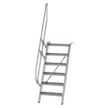 Munk  Raumspartreppe Treppe 60° inkl. einen Handlauf, 600mm Stufenbreite, 6 Stufen