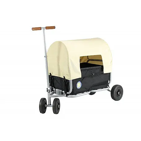 Beachtrekker  Bollerwagen faltbarer Bollerwagen Life mit integrierter Feststellbremse und Sonnenverde