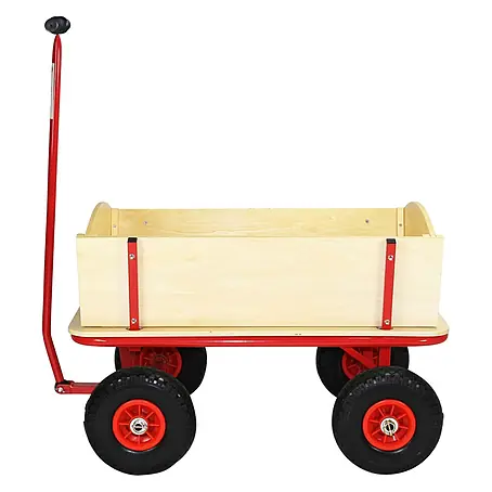 Beachtrekker  Bollerwagen Style Holz Bollerwagen Handwagen Natur