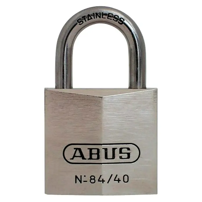 Abus Candado 84IB/40 - An x Al: 39 x 66 mm, Latón - Candado de acero inoxidable ABUS N:84/40, robusto y confiable para el uso diario.