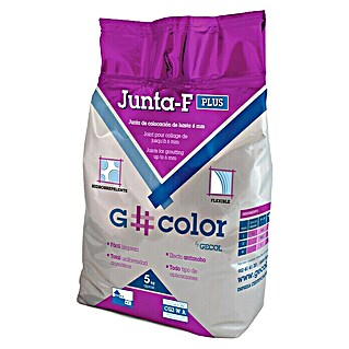 Gecol G#color Mortero para juntas Junta-F plus (Blanco, 5 kg)