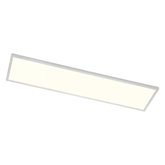 Arcchio LED-Panel Philia - L x B x H: 120 x 30 x 5,5 cm, weiß / opal, weiß / opal - Rechteckige LED-Panel-Leuchte mit weißem Rahmen und heller, gleichmäßiger Ausleuchtung.