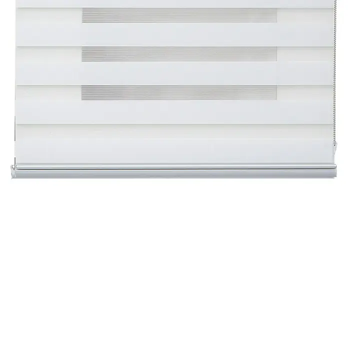 Estor noche y día Platinum Duolux - An x Al: 100 x 250 cm, Blanco - La persiana con paneles de tejido transparentes y opacos alternados, que regula eficazmente la luz incidente, garantiza la privacidad.
