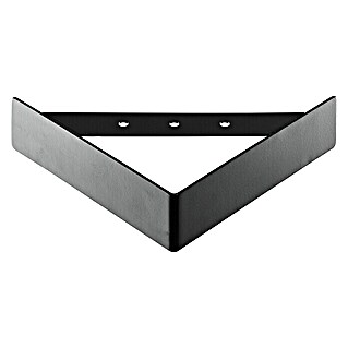 Hettich Möbelfuß Triangle (L x B x H: 4,5 x 15 x 15 cm, Traglast: 50 kg, Stahl, Schwarz)