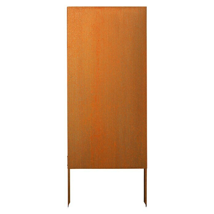 Palatino Space Vertical  Sichtschutzelement (87 x 180 cm, Cortenstahl, Motiv: Uni, Edelrost)