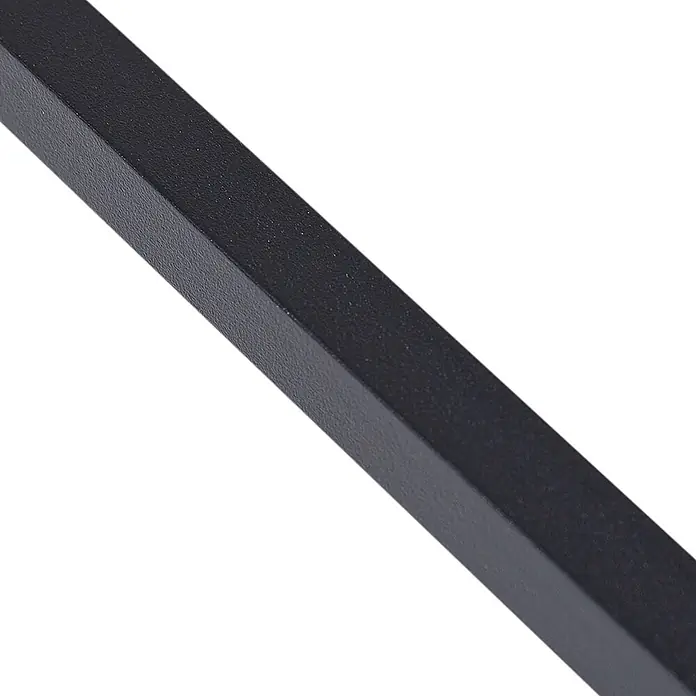 Lindby Wandleuchte Natsumi - schwarz - Schwarzes, texturiertes, rechteckiges Metallprofil.