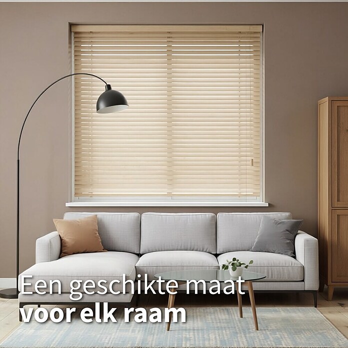 Jaloezie Bamboe (b x h: 170 x 175 cm, Grijs, Hout) | BAUHAUS