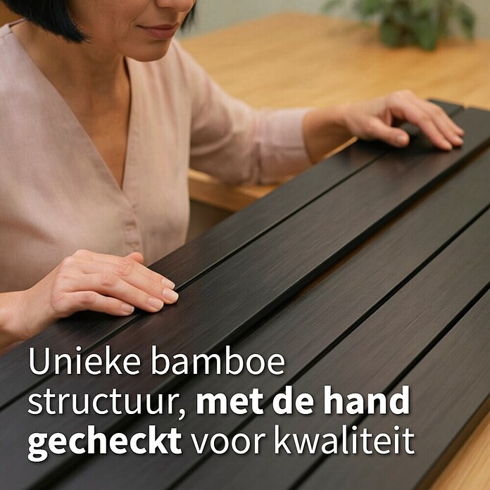 Jaloezie Bamboe (b x h: 170 x 175 cm, Grijs, Hout) | BAUHAUS