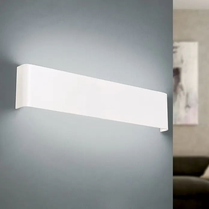Orion Leuchten LED-Wandleuchte - L x B x H: 3,5 x 41 x 9 cm - Weiße rechteckige Wandleuchte mit abgerundeten Kanten, an der Wand montiert, spendet Licht nach oben und unten.