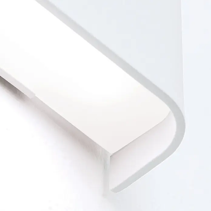 Orion Leuchten LED-Wandleuchte - L x B x H: 3,5 x 41 x 9 cm - Weiße, gebogene LED-Wandleuchte mit matter Oberfläche für indirekte Beleuchtung.