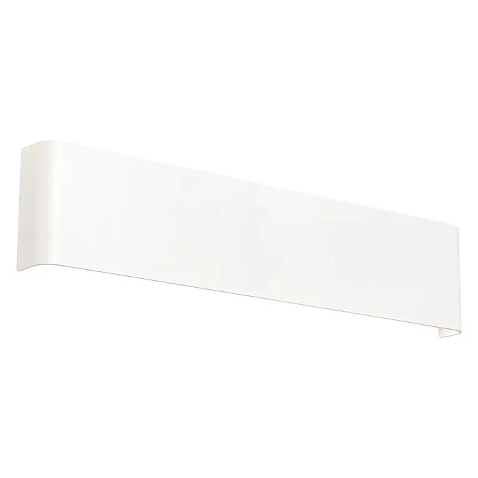Orion Leuchten LED-Wandleuchte - L x B x H: 3,5 x 41 x 9 cm - Weiße, minimalistische, rechteckige Wandleuchte mit sanft gebogenen Enden.