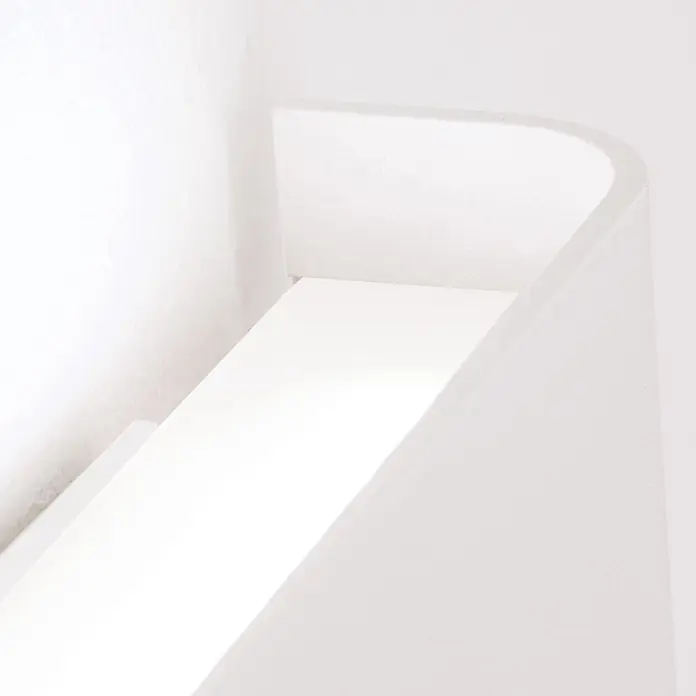 Orion Leuchten LED-Wandleuchte - L x B x H: 3,5 x 41 x 9 cm - Weiße minimalistische Wandleuchte mit integrierter Innenbeleuchtung.