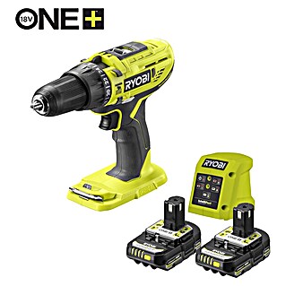 Ryobi ONE+ Accu-klopboormachine set R18PD32-2C20GP (18 V, 2 accu's, Snelspanboorhouder)