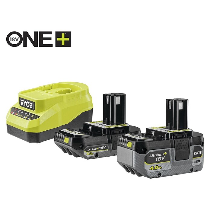 Ryobi ONE+ Accu en lader RC18120A-242X (Aantal accu's: 2 accu's) | BAUHAUS