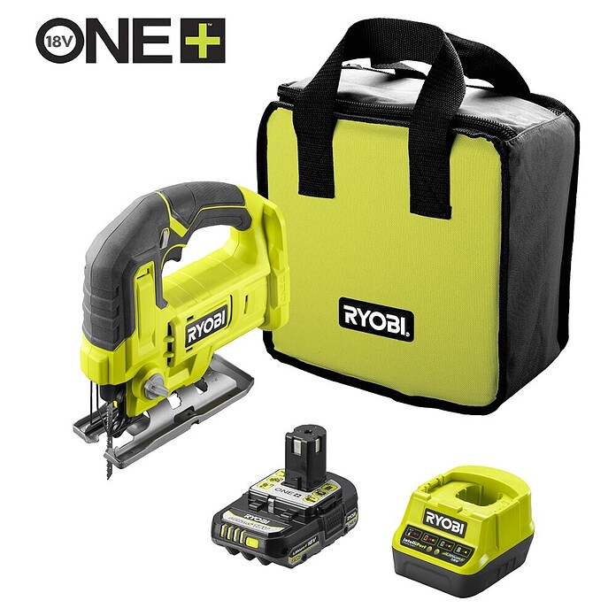 Ryobi ONE+ Accudecoupeerzaag RJS18-1C20S (18 V, Aantal accu's: 1 accu, 2 Ah) | BAUHAUS