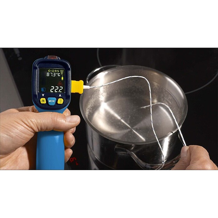 Pancontrol Infrarot-Thermometer Profi-Infrarot-Thermometer PAN IR-T800+ (L x B x H: 164 x 102 x 48 mm, Schwarz/Gelb) | BAUHAUS