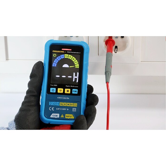 Pancontrol Digital-Multimeter PAN Pocketmeter-2 (Messbereich Wechselspannung: 0,001 V - 600 V) | BAUHAUS