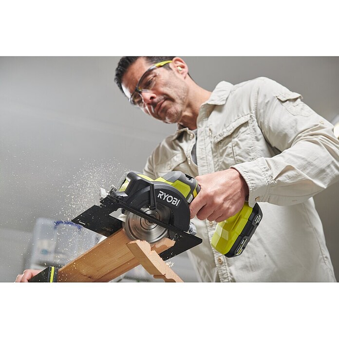 Ryobi ONE+ Accuhandcirkelzaag R18CS115-0 (18 V, 1 accu, Diameter zaagblad: 115 mm) | BAUHAUS