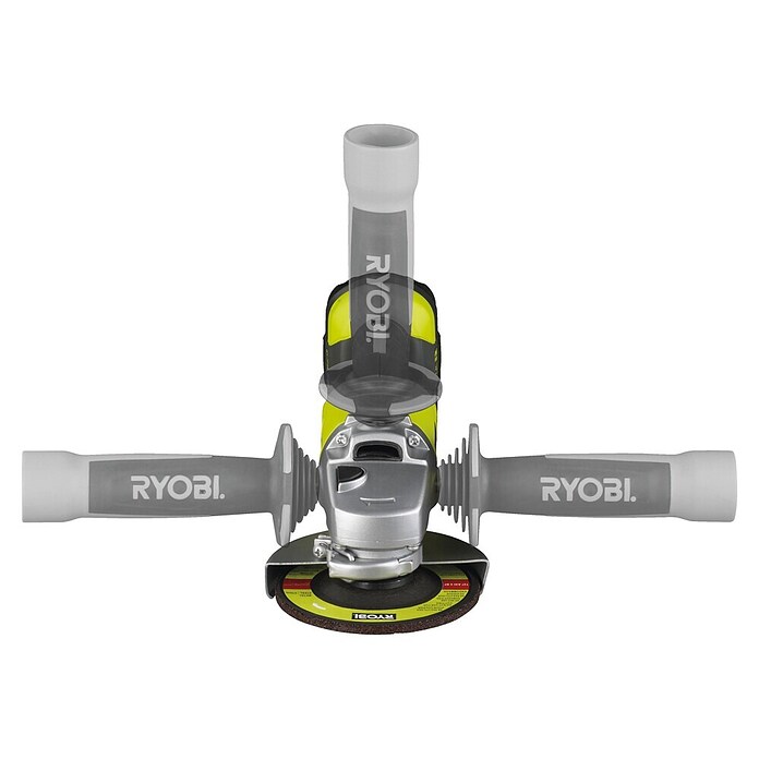 Ryobi ONE+ Haakse accuslijper R18AG-1X40GP (1 accu, 4 Ah, Schijfdiameter: 115 mm) | BAUHAUS