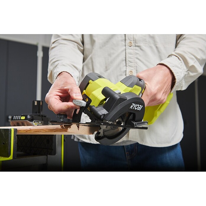 Ryobi ONE+ Accuhandcirkelzaag R18CS115-0 (18 V, 1 accu, Diameter zaagblad: 115 mm) | BAUHAUS