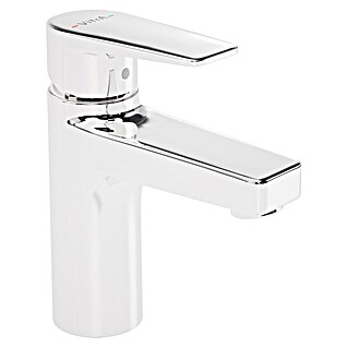 VitrA Flow Square Waschtischarmatur (Niederdruck, Chrom, Glänzend, Höhe: 15,6 cm, Ohne Ablaufgarnitur)