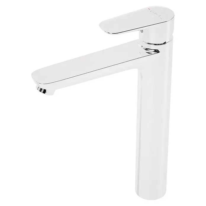 VitrA Flow Soft Waschtischarmatur - Höhe: 29,3 cm, Ohne Zugstange, Chrom - Moderner, hoher Einhebelmischer für Waschtische aus Chrom.